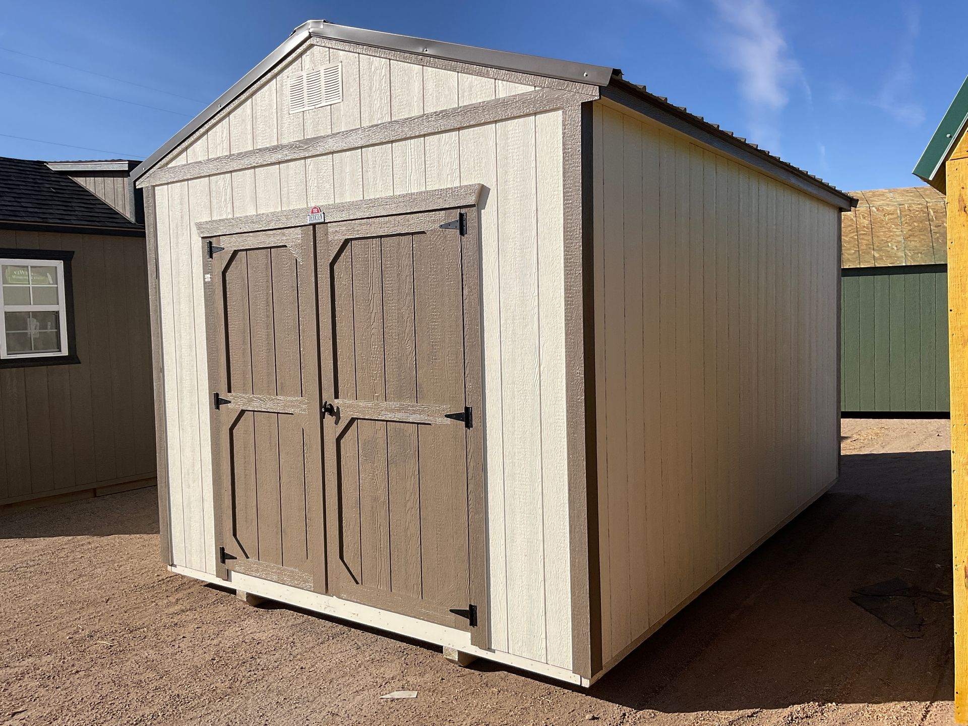 Explore the Derksen 10X16 Utility Xtra Height with stylish two